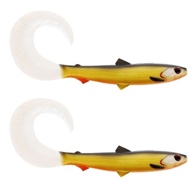 Westin BullTeez Curltail, 10cm - Official Roach - 6g - 2 Stück