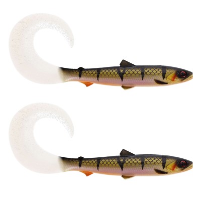 Westin BullTeez Curltail Gummifische 10cm - Bling Perch - 6g - 2 Stück