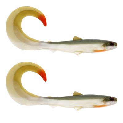 Westin BullTeez Curltail Gummifische 14cm - Bass Orange - 15g - 2 Stück