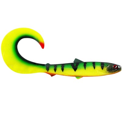 Westin BullTeez Curltail Gummifische 27cm - Tiger Perch - 103g - 1 Stück