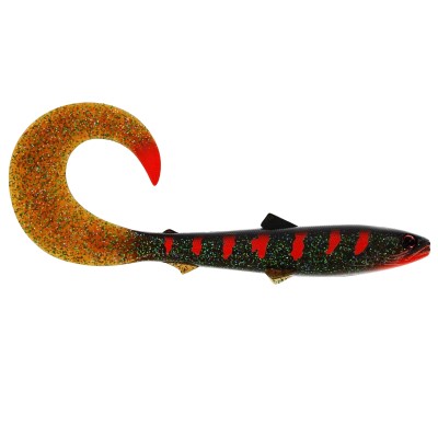 Westin BullTeez Curltail Gummifische 27cm - Motoroil Blood - 103g - 1 Stück