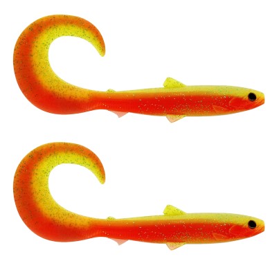 Westin BullTeez Curltail - Gummifische 10cm - Green Tomato - 6g - 2 Stück
