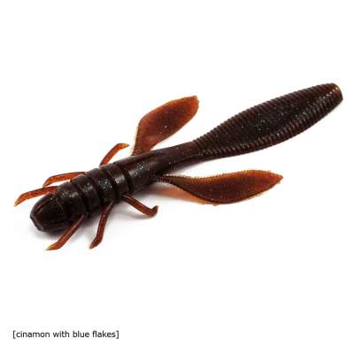 Owner Yuki Bug 85 Creature Bait (YB-85-12), 3,3 8,5cm - cinamon with blue flakes - 8Stück