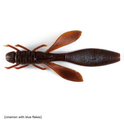 Owner Yuki Bug 85 Creature Bait (YB-85-12), 3,3 8,5cm - cinamon with blue flakes - 8Stück
