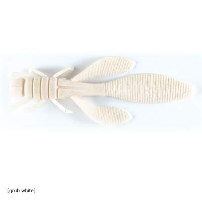 Owner Yuki Bug 85 Creature Bait (YB-85-17 ), 3,3 8,5cm - grub white - 8Stück