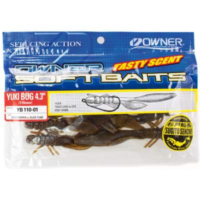 Owner Yuki Bug 110 Creature Bait (YB-110-18), 4,3 11,0cm - chartreuse yellow - 7Stück