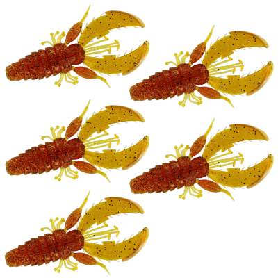 Westin CreCraw Creaturebait 8,5cm - Motoroil Pepper - 7g - 5Stück