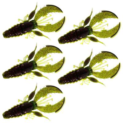 Westin CreCraw, 8,5cm - Black/Chartreuse - 7g - 5Stück