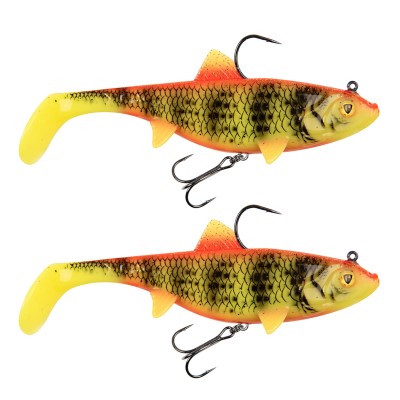 Fox Rage Replicant Wobble Swimbait 7.5cm - UV Bright Perch - 11g - 2 Stück