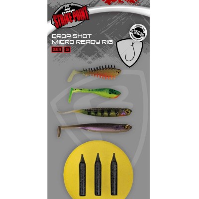 Fox Rage Drop Shot Ready Rigs Size 8 - Micro - 5 Stück