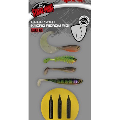 Fox Rage Drop Shot Ready Rigs Size 6 - Micro - 5 Stück