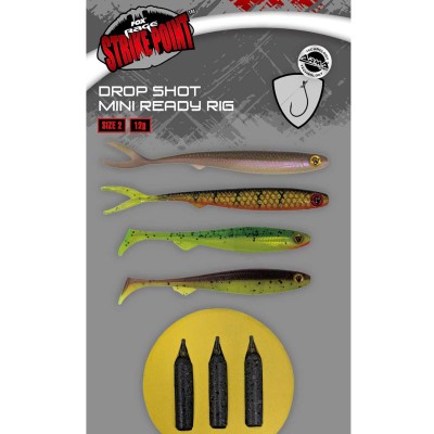 Fox Rage Drop Shot Ready Rigs Size 2 - Mini - 5 Stück