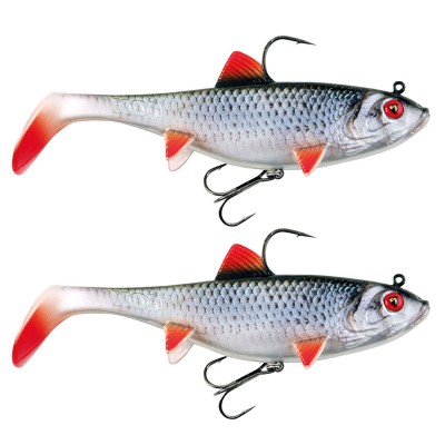 Fox Rage Replicant Wobble - Swimbait 7,5cm - Natural Roach - 10g - 2 Stück
