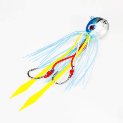 Angel Domäne Fireball Squid Jig silver blue 60g silver blue - 60g - 1Stück