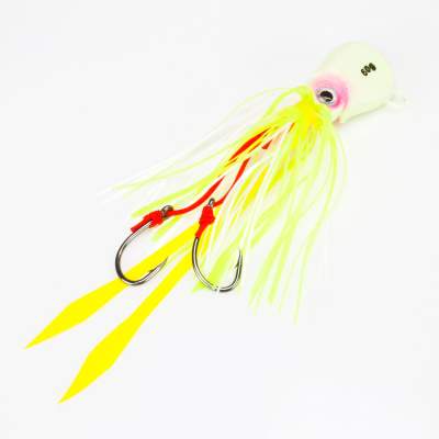 Angel Domäne Fireball Squid Jig fluo 60g, - fluo - 60g - 1Stück