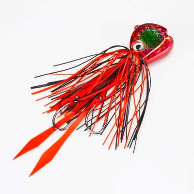 Angel Domäne Fireball Squid Jig red metalic 80g, - red metalic - 80g - 1Stück