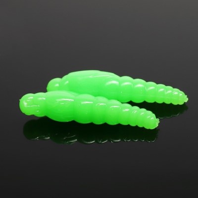 Libra Lures Largo Slim Creaturebait 2,8cm - hot green - Krill Flavour - 15Stück