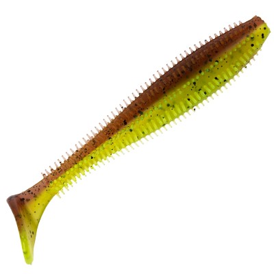 Fox Rage Spikey Shad Ultra UV 6cm - Green Pumpkin - 1 Stück