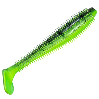 Fox Rage Spikey Shad Ultra UV, 6cm - Glow Perch - 1 Stück