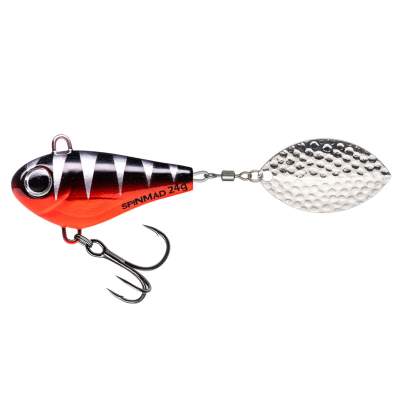 SpinMad Jigmaster 24g Tail Spinner 11,5cm - 24g - Rot / Schwarz