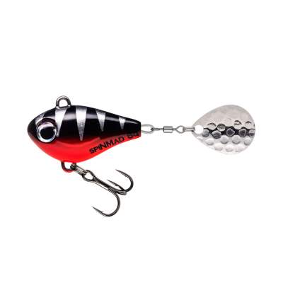 SpinMad Jigmaster 8g Tail Spinner 7cm - 8g - Schwarz / Rot