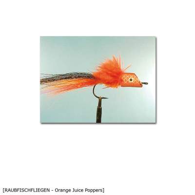 X-Version Fly Raubfisch Fliege ORANGE JUICE POPPER 4/0 Gr.4/0 - 1Stück - 91
