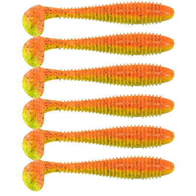 Keitech FAT Swing Impact Gummifisch 3,8 - 9,5cm - 9g - Fire Chart - 6Stück