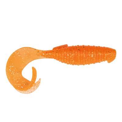 Keitech Flapper Grub Twister 4" - 8,5cm - 6,5g - Flashing Carrot - 7Stück