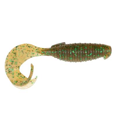 Keitech Flapper Grub 4 - 8,5cm - 6,5g - Pumpkin Green FLK - 7Stück