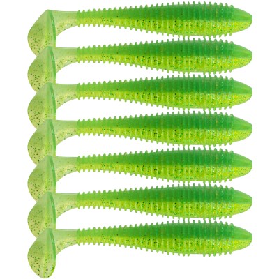 Keitech FAT Swing Impact Gummifisch 3,3 - 8,2cm - 6g - Lime Chartreuse - 7Stück