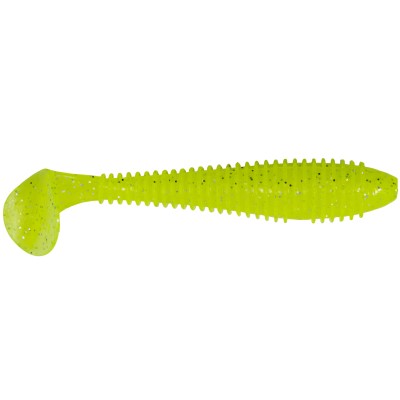 Keitech FAT Swing Impact, 3,3 - 8,2cm - 6g - Toxic Chart - 7Stück