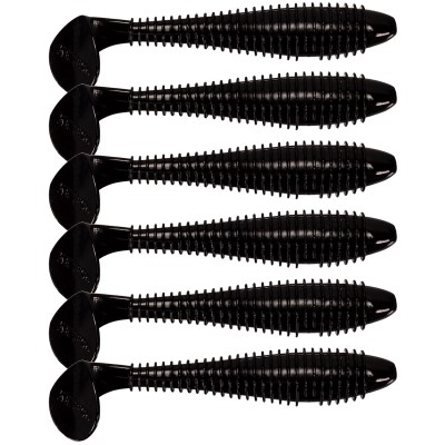 Keitech FAT Swing Impact 3,8 - 9,5cm - 9g - Black - 6Stück