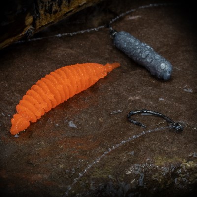 Troutlook Shaky Worms Forellengummi 6,0cm - 1,2g - Neon Orange