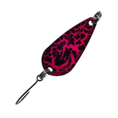 Troutlook Forellenkelle Spoon, 3,0g - pink/schwarz flash