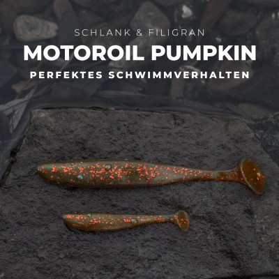 Senshu Breazy Shiner 5 Stück, 10cm - 5,37g - 5Stück - Motoroil Pumpkin