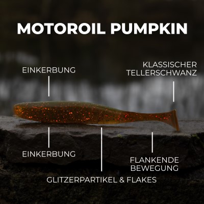 Senshu Breazy Shiner 5 Stück, 5,0cm - 1,05g - 5Stück - Motoroil Pumpkin