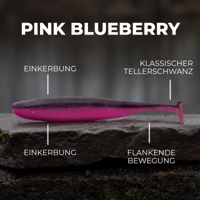 Senshu Breazy Shiner 5 Stück, 10cm - 5,37g - 5Stück - Pink Blueberry