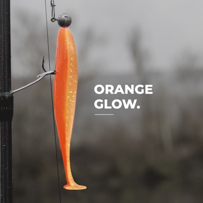 Senshu Breazy Shiner 5 Stück Gummifische 10cm - 5,37g - 5Stück - Orange Glow