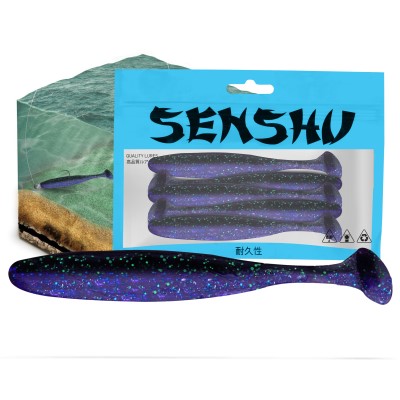 Senshu Breazy Shiner 5 Stück, 5,0cm - 1,05g - 5Stück - Purple Moon