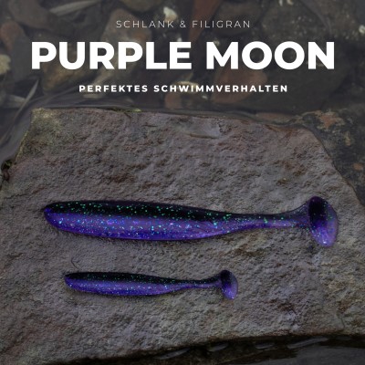 Senshu Breazy Shiner 5 Stück Gummifische 7,5cm - 2,25g - 5Stück - Purple Moon