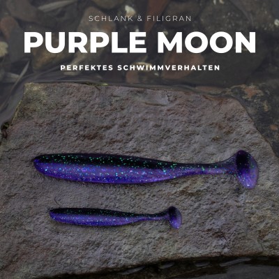 Senshu Breazy Shiner 5 Stück Gummifische 12cm - 8,77g - 5Stück - Purple Moon