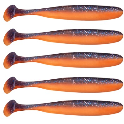 Senshu Breazy Shiner 5 Stück Gummifische 5,0cm - 1,05g - 5Stück - Purple Orange