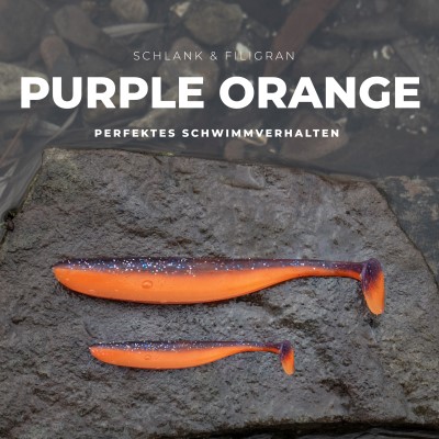 Senshu Breazy Shiner 5 Stück, 12cm - 8,77g - 5Stück - Purple Orange