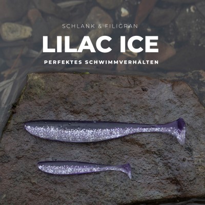 Senshu Breazy Shiner 5 Stück Gummifische 10cm - 5,37g - 5Stück - Lilac Ice