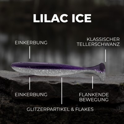 Senshu Breazy Shiner 5 Stück Gummifische 5,0cm - 1,05g - 5Stück - Lilac Ice