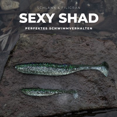 Senshu Breazy Shiner 5 Stück Gummifische 7,5cm - 2,25g - 5Stück - Sexy Shad