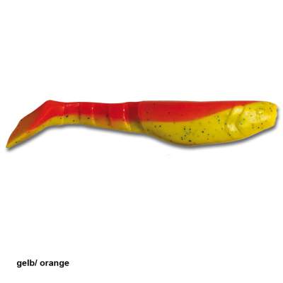 Fishdream Gummifische Action Shads 10cm 3er Pack gelb/orange 10cm - gelb/orange - 3Stück