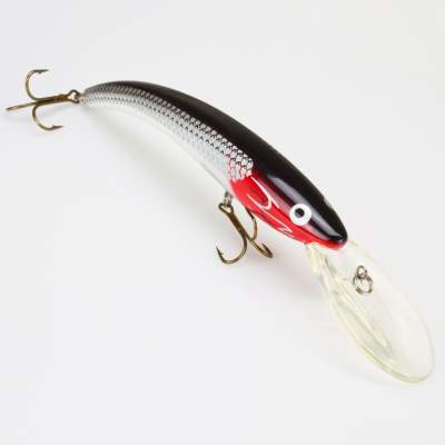 Der Zanderwobbler Deep Wally Minnow DR red head baitfish,