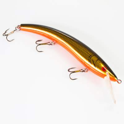 Der Zanderwobbler Wally Minnow SR gold black flash, - gold black flash