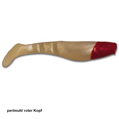 Angel Domäne Gummifische Action Shads 5cm 8er Pack perlmutt/roter Kopf 5,0cm - perlmutt/roter Kopf - 8Stück